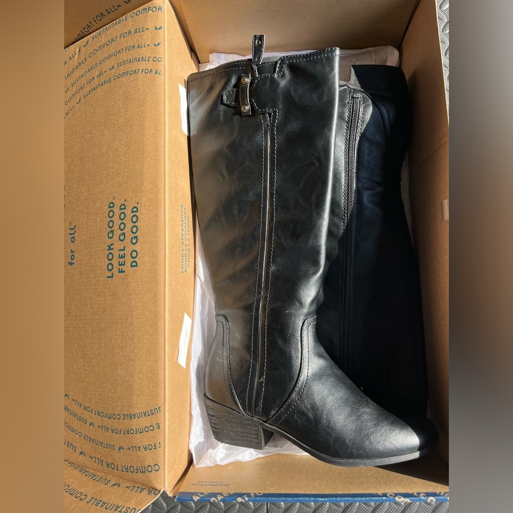 New Dr. Scholl's Shoes Womens Brilliance Faux Leather Tall Knee-High Boots - Picture 7 of 11